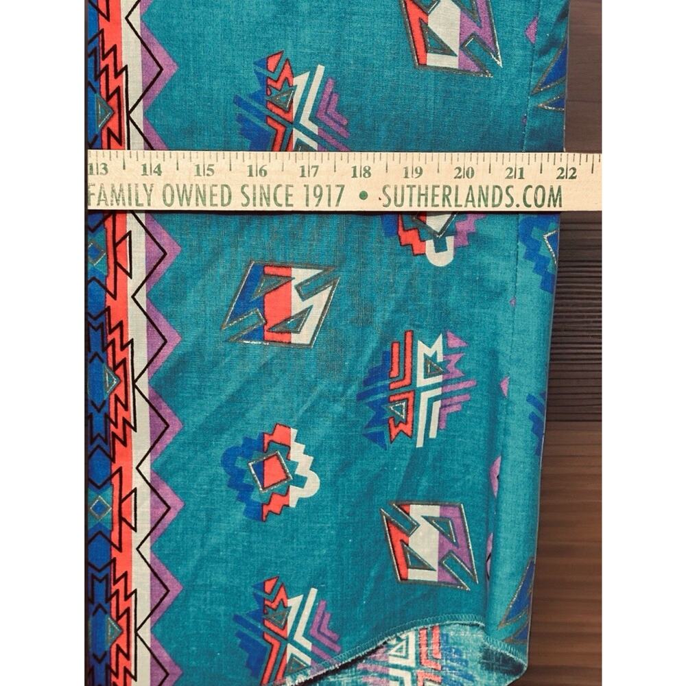 VTG Wrangler Brushpopper Shirt 16.5 *READ 34, X-Long Tails Aztec Southwest - Picture 10 of 14